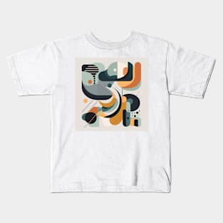 Abstract Flat Shape Geometry Kids T-Shirt